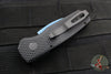 Protech Runt OTS Auto Knife- Wharncliffe- Black Textured Handle- Stonewash Sapphire Blue Magnacut Steel Blade  R5306-SB