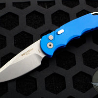 Protech Tactical Response 5 OTS Auto Blue Handle Bead Blast Plain Blade T501-BLUE