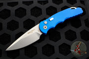 Protech Tactical Response 5 OTS Auto Blue Handle Bead Blast Plain Blade T501-BLUE