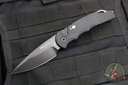 Protech TR-5 Tactical Response 5 OTS Auto Black Handle Black Plain Blade T503