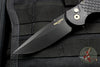 Protech TR-3 Tactical Response 3 Out The Side (OTS) Auto Knife Black Fish Scale Handle Black Plain Edge TR-3 X1 D2