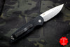 Protech TR-3 Tactical Response 3 Out The Side (OTS) Auto Knife Black Fish Scale Handle Stonewash Plain Edge TR-3 X1 SW