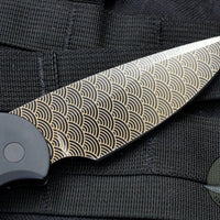Protech TR-4 Tactical Response 4 Auto OTS Black Handle Special Wave Blade Pattern for USN Gathering 2021