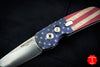 Protech Calmigo Limited Edition Vintage Flag Single Edge Blade Out The Side (OTS) Auto Knife 2240