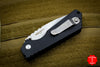 Strider SnG Auto OTS Black Body Stonewash Part Serrated Blade 2402