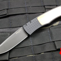 Protech Magic "Whiskers" Out The Side (OTS) Auto Hidden Bolster Release Knife Copper Inlay Black Blade BR-1.62