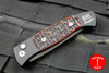 Protech Small Brend Black Body Satin Blade Amber Jigged Bone Inlay Out The Side (OTS) Auto Knife 1262