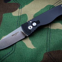 Protech Tactical Response 2 Black Body Satin Blade Out The Side (OTS) Auto Knife TR-2.3 SATIN