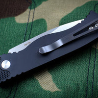 Protech Tactical Response 2 Black Body Satin Blade Out The Side (OTS) Auto Knife TR-2.3 SATIN