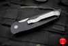 Protech TR-3-PS Black Tactical Response 3 Out The Side (OTS) Auto Knife Black Grooved w/ Blasted Part Serrated  TR-3-PS