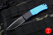 Protech Magic "Whiskers" Out The Side (OTS) Auto Hidden Bolster Release Knife Blue Body Black Blade BR-1.7 BLUE