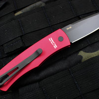 Protech Magic "Whiskers" Out The Side (OTS) Auto Hidden Bolster Release Knife Red Body Black Blade BR-1.7 RED