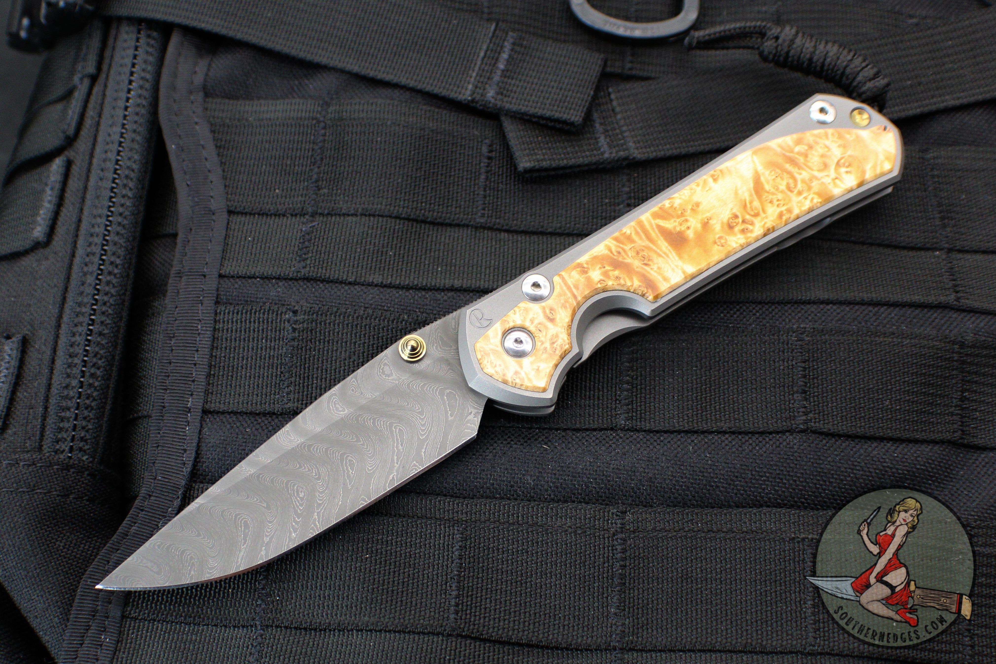 Chris Reeve Knives: Large Sebenza 21 - Box Elder Burl