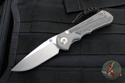 Chris Reeve Small Inkosi- Black Canvas Micarta- Drop Point S45VN Blade SIN-1012