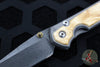 Chris Reeve Small Sebenza 31- Box Elder Wood Inlay- Ladder Damascus Drop Point Blade S31-1112