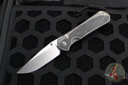 Chris Reeve Small Sebenza 31- Drop Point-  Black Micarta Inlay- Stonewash Magnacut Blade S31-1200