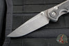 Chris Reeve Small Sebenza 31- Black Micarta Inlay- Boomerang Damascus Drop Point Blade S31-1202