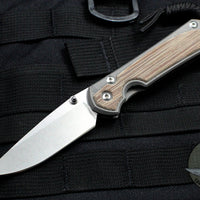 Chris Reeve Small Sebenza 31-Drop Point- Natural Micarta Inlay  S31-1212 in CPM-S45VN