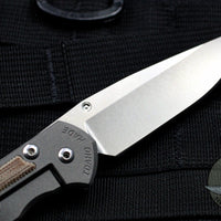 Chris Reeve Small Sebenza 31-Drop Point- Natural Micarta Inlay  S31-1212 in CPM-S45VN