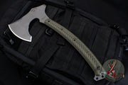 RMJ Berserker- Tungsten Finished- Dirty Olive G-10 Handle