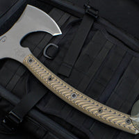 RMJ Berserker- Hyena Brown G-10 Handle- New Removable Handle Version!