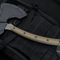 RMJ Berserker- Hyena Brown G-10 Handle- New Removable Handle Version!