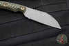 RMJ Coho- Small EDC Knife- Tungsten Gray- Dirty Olive G-10 Handle