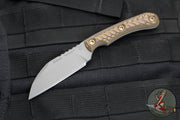 RMJ Coho- Small EDC Knife- Tungsten Gray- Hyena Brown G-10 Handle