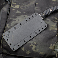 RMJ Tactical Black Da Choppa Fixed Blade Knife