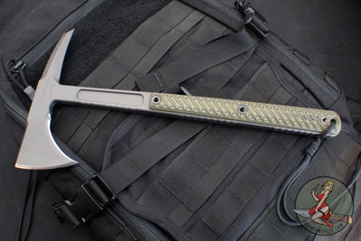 RMJ Tactical- Kestrel Tomahawk- Tungsten Finish- Dirty Olive G-10 13