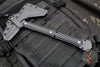 RMJ Tactical Ragnarok 12- Tomahawk- Graphite Black with Black G-10 Handle- Blue Titanium Hardware