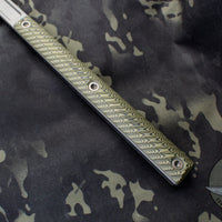 RMJ SNUGGLES 18" Model Tungsten With Dirty Olive G-10  Handle - New Removable Handle Version!