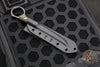 RMJ Stabby Guy- Ringed Chisel Tip- Textured Black Finished- OD Green G-10