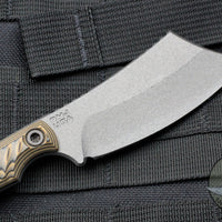 RMJ Tactical Jackdaw Small EDC Knife Hyena Brown G-10 Handle