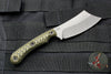 RMJ Tactical Jackdaw Small EDC Knife Dirty Olive Green G-10 Handle