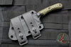 RMJ Tactical Jackdaw Small EDC Knife Dirty Olive Green G-10 Handle