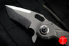 Sick Boy Knife Works GEN 1 Folder Bead Blast Titanium Handle with Satin Recurve Tanto Blade V2