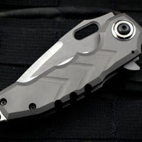 Sick Boy Knife Works GEN 1 Folder Bead Blast Titanium Handle with Satin Recurve Tanto Blade V2