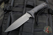 Spartan Harsey Difensa Fixed Blade- Black Handle- Black Blade- Black Molle Sheath SB19BKBKNLBK