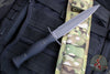 Spartan Blades - Harsey Dagger Fixed Blade Knife- Black Handle- Black Blade- Multicam Nylon Sheath SB49BKBKNLMC