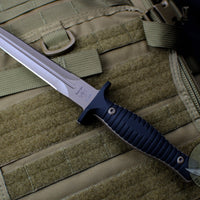 Spartan Blades Spartan-George V-14 Dagger Fixed Blade Knife FDE Black Handle Tan Sheath SB27DEBKKYTN