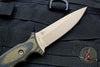 Spartan Blades - Spartan Harsey Tactical Trout Fixed Blade FDE Blade with Camo Micarta Handle and Tan Molle Sheath