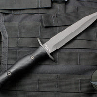 Spartan Blades - Harsey Dagger Fixed Blade Knife- Black Handle- Black Blade- Black Nylon Sheath SB49BKBKNLBK