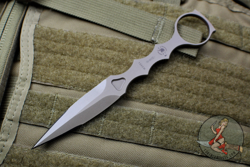 Spartan Blades CQB Fixed Blade Tool FDE with Tan Sheath