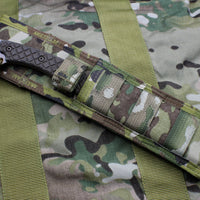 Spartan Blades Horkos Fixed Blade FDE with OD Green Handle and Multicam Molle Sheath