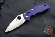 Spyderco Manix 2 Dark Blue G-10 with Satin CPM-S110V Steel Folder C101GPDBL2