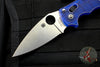 Spyderco Manix 2 Translucent Blue Lightweight FRCP with Satin CTS-BD1N Steel Folder C101PBL2