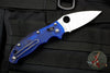 Spyderco Manix 2 Translucent Blue Lightweight FRCP with Satin CTS-BD1N Steel Folder C101PBL2
