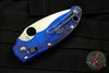 Spyderco Manix 2 Translucent Blue Lightweight FRCP with Satin CTS-BD1N Steel Folder C101PBL2