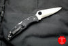 Spyderco Endura Black Handle Satin Flat Ground Lockback Knife C10FPBK